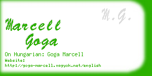 marcell goga business card